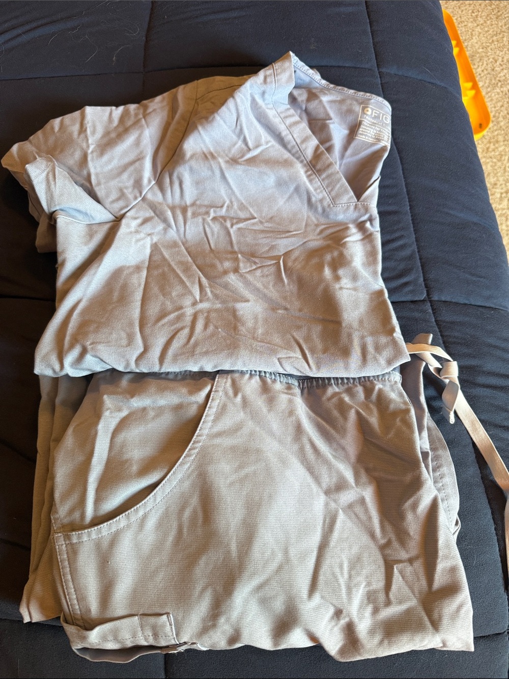 Figs Women's Scrub Set in Light Gray